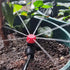 50pcs Drip Irrigation Emitters with Stake, Adjustable 360 Degree Water Flow Lock Barbed Dripper for 1/4" Drip Irrigation Tubing?Garden Irrigation ...