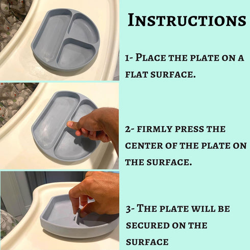 Mr. Pen- Silicone Suction Plates for Toddlers, Baby, Kids, with Suction...