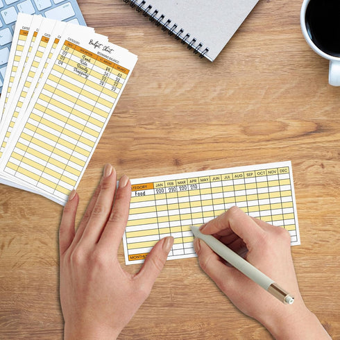 12 Pack Cash Envelopes for Budget Planner System – Money Envelopes for Budgeting and Saving with 12 Expense Tracking Budget Sheets...