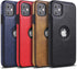 Retro Leather Case for iPhone 11 Anti-Knock Back Cover Soft TPU Business Shell Phone Case (Black, for iPhone 11)...
