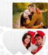 6 Sets Sublimation Puzzle Blanks in Rectangle Heart, Blank Sublimation A5 Jigsaw Puzzle for Kids, Sublimation Blanks Products for Heat Press DIY C...
