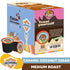 Crazy Cups Decaf Flavored Coffee Pods, Decaffeinated Coconut Caramelicious Flavored Coffee, Single Serve Hot or Iced Medium Roast Coffee for Keuri...