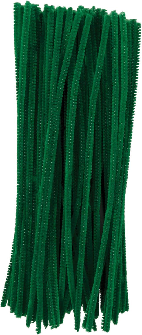 Creativity Street Jumbo Stems, Dark Green, 12" x 6 mm, 100 Pieces...