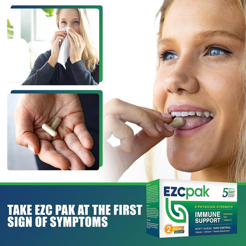 EZC Pak 5-Day Tapered Immune Support Booster - Vitamin Immune Support Supplement, Echinacea, Zinc Vitamin C, Immune Boosters for Adults - Immune S...