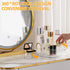 Makeup Organizer for Vanity, 360° Rotating Bathroom Organizer Countertop, High-Capacity Skincare Organizer, Spinning Cosmetics Organizer for Dress...