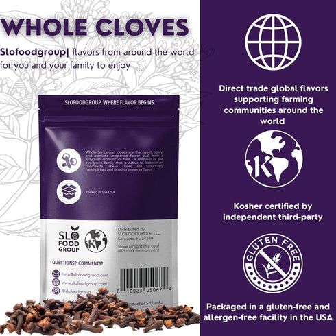 Slofoodgroup Whole Cloves hand picked cloves, 2 oz whole cloves...