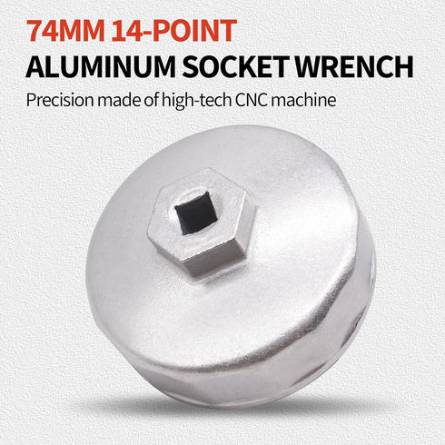 74mm Heavy Duty Oil Filter Wrench,Compatible with Volkswagen,Compatible with Mercedes Benz,Compatible with Audi,Compatible with Porsche,Compatible...