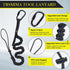 TRSMIMA Safety Tether Lanyard Tool - 2 pack Fall Protection Retractable Lanyard with Single Aluminum Screw Lock Carabiner Metal Buckle Adjustable ...
