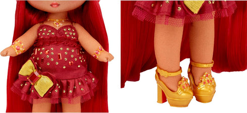 Na Na Na Surprise Sweetest Gems™ Ruby Frost 7.5" Fashion Doll Garnet Birthstone-Inspired with Red Hair, Taffeta Dress and Brush, Poseable, Great T...