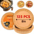 8-Inch Round Air Fryer Paper Liners for Easy Cleanup - Non-Stick, Heat-Resistant, and Perfect Fit for Hassle-Free Cooking | Bleach-Free Parchment|...