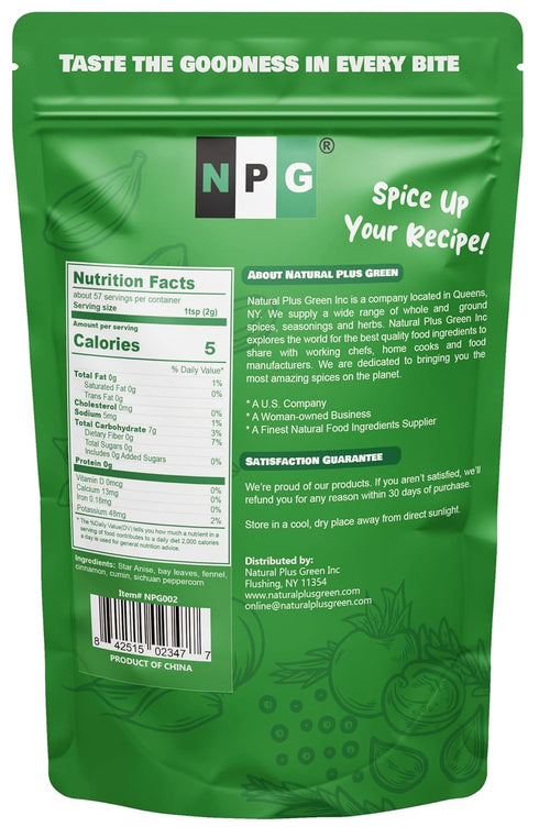 NPG Authentic Chinese Five Spice Powder 4 Ounces, Gluten Free, All Natural Ground Chinese 5 Spice Powder, No Preservatives No MSG, Mixed Spice Sea...