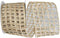 Reliant Ribbon Grand Jute Box Sparkle Wired Edge Ribbon, 4 Inch X 10 Yards, Natural/gold...