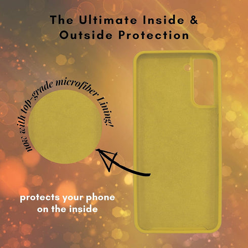S21 Plus Phone Case | 3 Layers Extra Slim Premium Liquid Silicone with Microfiber Cloth and PC Material. Shockproof with Soft Edges and Hard Back....