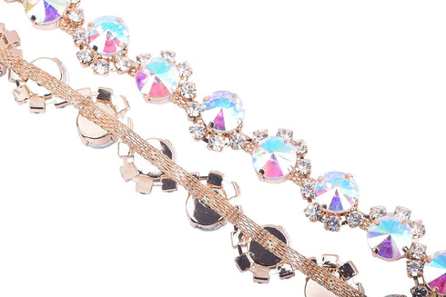 KAOYOO 1 Yard Crystal Rhinestone Chain Trim for Sewing Crafts,DIY,Decoration...