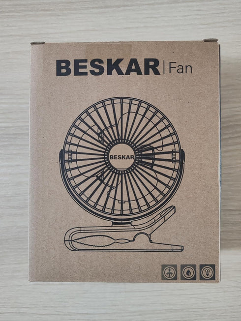 BESKAR Clip on Fan, 360° Rotation Quiet Stroller Fans with Strong Airflow,3 Speeds, Portable Small Fans with Sturdy Clamp,Perfect Personal Cooling...