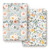 GRSSDER Stretchy Ultra Soft Jersey Knit Fitted Pack n Play Sheets Set 2 Pack, Portable/Mini Crib Sheets for Girls, Watercolor Flowers and Fruits...