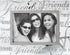 Malden International Designs 3038-46 Mirrored Glass With Silver Metal Inner Border Friends Picture Frame, 4x6, Clear...