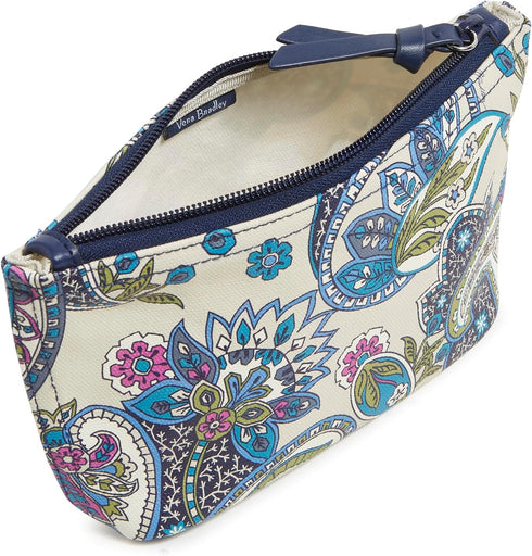 Vera Bradley Every Day Small Pouch Makeup Organizer Bag, Provence Paisley Berry Blue...