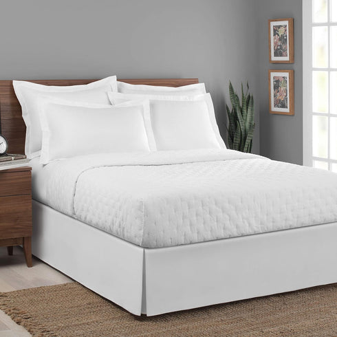 Bed Maker's Levinsohn FRE23602WHIT10 Soft Microfiber Tailored Luxury Hotel Pillow Shams (2 Pack), Standard/Queen, White...