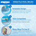 SWIMLINE HYDROTOOLS Pool Step & Corner Cleaning Brush W/ Adjustable 180 Degree Rotation Handle For Above Ground & Inground Pools Spas Hot Tubs Kit...