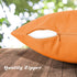Waterproof Outdoor Throw Pillow Cover, 2 Pack Solid PU Coating Throw Pillow Case UV Protection Garden Cushion Cover for Patio Sofa Couch Balcony 1...