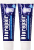 Biorepair: "Dentifricio per la Notte" (Intensive Night Repair) Toothpaste with microRepair * 2.5 Fluid Ounce (75ml) Tube (Pack of 2) * [ Italian I...