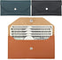 3 Pieces Money Cash Envelopes Bag, Pletpet PU Leather Cash Money Pouch Cash Wallet Envelope Reusable Budget Envelope for Spring Festival Wedding B...