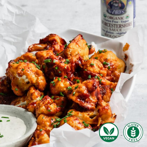 The Wizard's Sauce Organic Gluten Free & Vegan Worcestershire Sauce – Fish Sauce, Organic Spices & Seasonings, Plant Based, Vegan, Gluten Free, No...