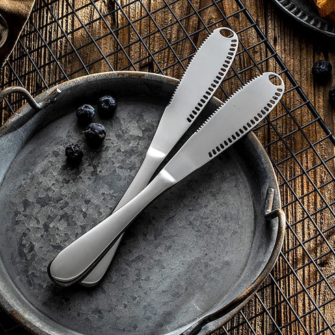 Stainless Steel Butter Spreader Knife, Butter knife for Spreads Butter Cheese and Condiments - Set of 2...
