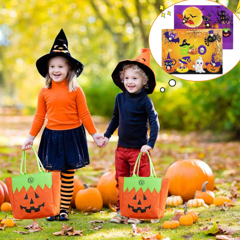2Pcs Halloween Wooden Peg Puzzles, Halloween Toys for Toddlers Educational Puzzle Kids Halloween Party Favors Halloween Basket Stuffers Fillers Fa...