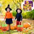 2Pcs Halloween Wooden Peg Puzzles, Halloween Toys for Toddlers Educational Puzzle Kids Halloween Party Favors Halloween Basket Stuffers Fillers Fa...