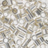 The Beadsmith Bead Elements Tube Crimp Beads, 2 x 2mm, 100 per Glass Vial, Box of 10 Vials, Silver Color, Uniform Cylindrical Shape, Designed to S...