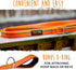 Mighty Paw Dog Leash - Soft Padded Handle - D-Ring and Pet Leash Clip - Carabiner Clip - Weatherproof with Reflective Stitching - 6 Foot Long Dog ...