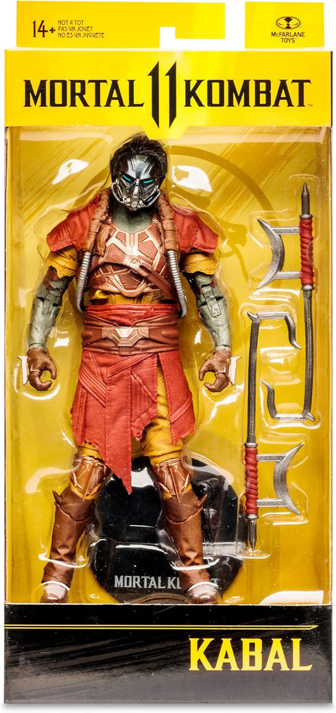 McFarlane Toys - Mortal Kombat 7IN Figures WV10 - KABAL (Rapid RED)...