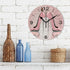 ALAZA Home Decor Butterfly High Heel Shoe Pink 9.5 inch Round Acrylic Wall Clock Non Ticking Silent Clock Art for Living Room Kitchen Bedroom(Blac...