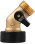 Camco Solid Brass 45 Degree Drinking Water Valve with Garden Hose Connections (20173)...