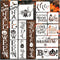 Halloween Stencils for Painting on Wood Door Sign Reusable Large Holiday Stencil for Crafts Canvas Wall Shirts Cookie Drawing Paint Decorating (Ha...