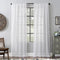 Archaeo Slub Textured Linen Blend Curtain, 52" x 84", White...
