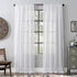 Archaeo Slub Textured Linen Blend Curtain, 52" x 84", White...