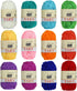 12 Skeins Acrylic Yarn Mini Craft Yarn 100% Acrylic Yarn for Crocheting, Starter Crochet Bulk Yarn for Child, Adult Knitting Crochet & Crafts (12 ...