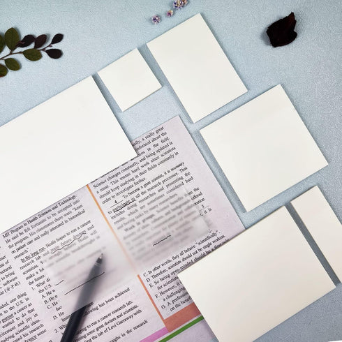 Transparent Sticky Notes 650 Sheets, Clear Sticky Notes, See Through Invisible Translucent Sticky Notes for School, Office 13 Packs, (1.5"x1.5", 3...