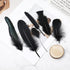 Larryhot Black Craft Feathers Bulk - 240pcs 6 Style Mixed Natural Feathers for Wedding Home Party, Dream Catcher Supplies and DIY Crafts (Black)...