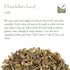 Dandelion Leaf Herbal Tea - Old Folk Remedy - Loose Taraxacum Officinale Dried Leaves - Dandeliin Tea Dandelion Herb Tea Dandelion Tea Danelion Te...
