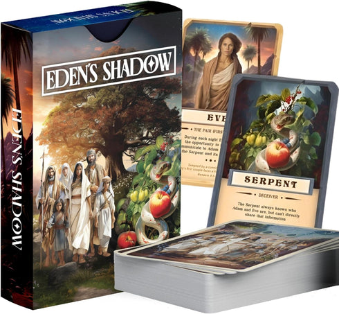 Eden's Shadow. A Christian Card Game for Church Youth Groups, Sleepovers, Slumber Parties and Bible Groups. Fun, Interactive Play with Social Infe...