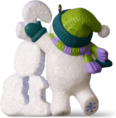 Hallmark Keepsake Christmas Ornament 2018 Year Dated, Frosty Fun Decade Snowman...