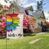 Pride Welcome Garden Flags, Double Sided LGBTQ Progress Yard Flag 12x18 Inch for Lesbian Gay Bisexual Pride Month Decorations Indoor Community Law...