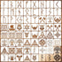 60pcs Runes Stencils for Painting on Wood Burning Patterns Tree of Life Stencils Nature Stencil Tree Paint Template on Art Craft Canvas Wall Fabri...