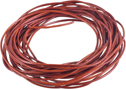 KONMAY Jewelry Real Leather Cord, 40 Yards 1.0mm Mixed Leather String for Necklaces, Bracelets, Jewelry Making, Crafting and Braiding...