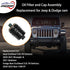 Engine Oil Filter ? Replacement for Jeep Ram 3.0L V6 EcoDiesel 2020-2021 Jeep Wrangler JL, 2021 Jeep Gladiator, 2020-2022 Ram 1500 DT ?Replaces# 6...