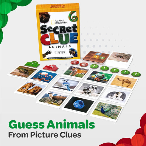 National Geographic - Secret Clue | Card Game for Kids 7 & Up | Fun & Cooperative Board Games for The for Girls & Boys Ages 7, 8, 9, 10...